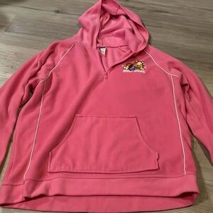 Vntg. Disney Pink Hooded Winnie the Pooh “snow Hunny” Hoodie Womans Large